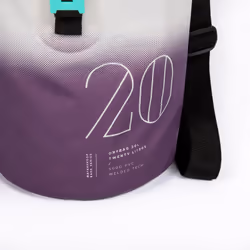 Jobe Drybag 20L Violet, Blanc Polyvinyl chloride (PVC)