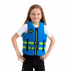Jobe Gilet en néoprène bleu jeunesse, Bleu, 50N ISO