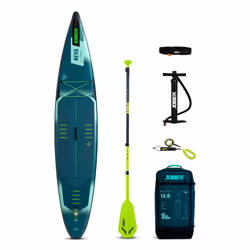Jobe Aero Neva SUP Board 12.6 Package, Stand Up Paddleboard (SUP), interrupteur à bascule, Plat, Turquoise, EVA (Acétate de v ...