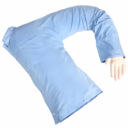 MikaMax 02794, Bleu, Blanc, Autres, Coton, Polyester, Coussin décoratif
