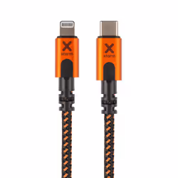 Xtorm Xtreme USB-C to Lightning cable (1.5m), 1,5 m, Lightning, USB C, Mâle, Mâle, Noir, Orange