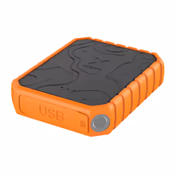 Xtorm Rugged Power Bank 10.000, 10400 mAh, Lithium-Ion (Li-Ion), Quick Charge 3.0, Noir, Orange