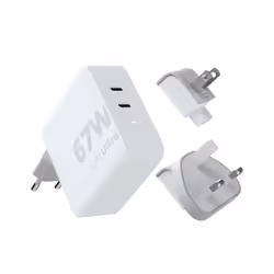 Xtorm 67W GaN Ultra Travel Charger + USB-C PD Cable, Intérieure, Secteur, 2 m, Blanc