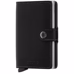 Secrid Miniwallet Original, Portefeuille, Noir, Cuir véritable, 65 mm, 21 mm, 102 mm