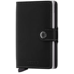 Secrid Miniwallet Original Portefeuille Noir Cuir véritable