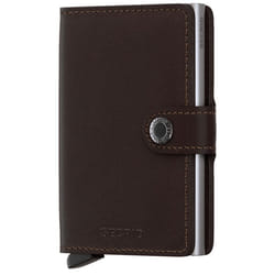 Secrid Miniwallet Original Portefeuille Marron Cuir véritable