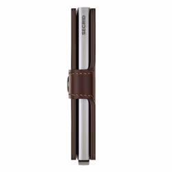 Secrid Miniwallet Original Portefeuille Marron Cuir véritable