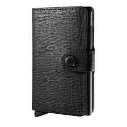 Secrid Miniwallet Portefeuille Noir Cuir véritable