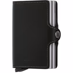 Secrid Twinwallet Original, Portefeuille, Noir, Cuir véritable, 70 mm, 25 mm, 102 mm