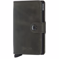 Secrid Miniwallet, Portefeuille, Noir, Olive, Cuir, Monochromatique, 10 pièce(s), 72 g