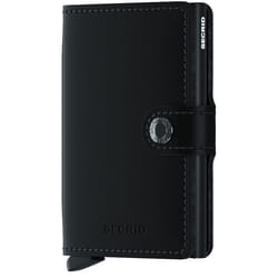 Secrid Miniwallet Matte Portefeuille Noir Aluminium, Cuir