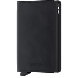 Secrid Slimwallet Matte Portefeuille Noir Aluminium, Cuir