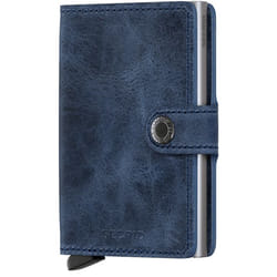 Secrid Miniwallet Portefeuille Marine Cuir véritable