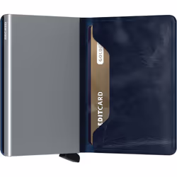 Secrid SlimWallet Portefeuille Bleu Cuir