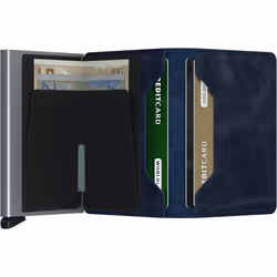Secrid SlimWallet Portefeuille Bleu Cuir