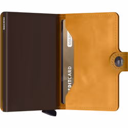 Secrid Miniwallet Portefeuille Ocre Cuir