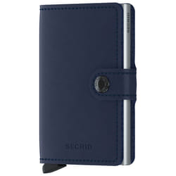 Secrid Miniwallet Original Portefeuille Marine Cuir véritable