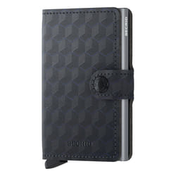 Secrid Miniwallet Portefeuille Noir Cuir véritable