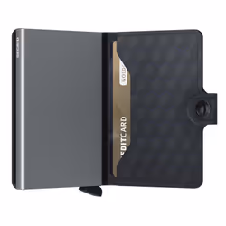 Secrid Miniwallet Portefeuille Noir Cuir véritable