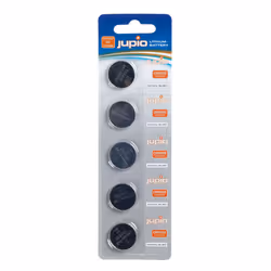 Jupio CR2032, Batterie à usage unique, CR2032, Lithium, 3 V, 5 pièce(s), Argent