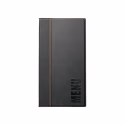 Securit MC-TR45-BL, A4, Cuir, Plastique PU, Plastique, Noir, Mat, Vernis, Plastique, Angles arrondis