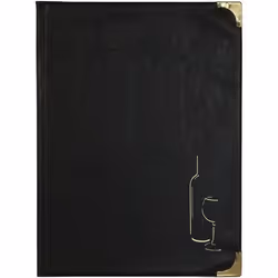 Protège menu Bordeaux Basique A4 10 pages