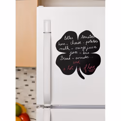 Securit FB-FOURLEAF tableau à craie et accessoires Noir Mélamine, Résine, Velcro