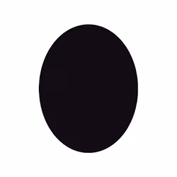 Securit FB-OVAL, 300 x 500 mm, Mélamine, Résine, Velcro, Noir