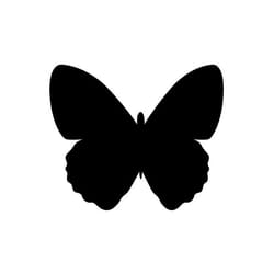Securit FB-BUTTERFLY tableau à craie et accessoires Noir Mélamine, Résine, Velcro