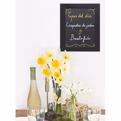 Securit WBW-BL-30-40 tableau à craie et accessoires Noir Bois - Vue supplémentaire 4