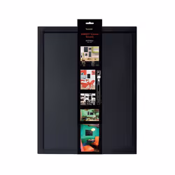 Securit WBW-BL-40-60 tableau à craie et accessoires Noir Bois - Vue supplémentaire 4