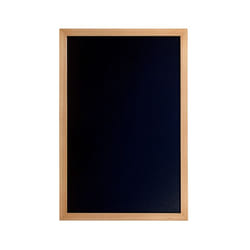 Securit WBW-TE-40-60 tableau à craie et accessoires Noir Bois