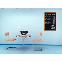 Ardoise murale rectangulaire  60 x 80 cm Teck