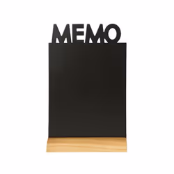 Securit Memo, 21 x 6 mm, Résine, Bois, Noir