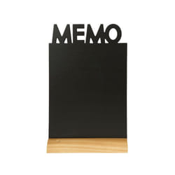 Securit Memo tableau à craie et accessoires Noir Résine, Bois