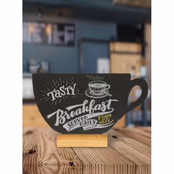 Securit FBT-CUP tableau à craie et accessoires Noir Mélamine, Résine, Bois - Vue supplémentaire 2