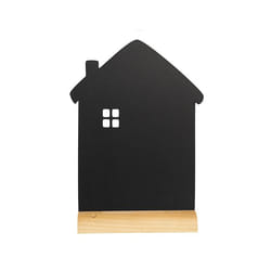 Securit FBT-HOUSE tableau à craie et accessoires Noir Mélamine, Bois de pin, Résine, Acier