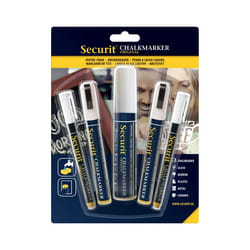 Securit BL-SMAMIX-V5-WT marqueur à craie liquie Blanc 5 pièce(s)