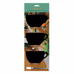 Securit FBT-CUP-3 tableau à craie et accessoires Noir Mélamine, Résine, Bois