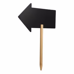Securit FBS-ARROW tableau à craie et accessoires Noir Mélamine, Résine, Velcro