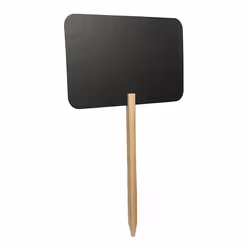 Securit FBS-RECTANGLE tableau à craie et accessoires Noir Mélamine, Bois de pin, Résine, Acier