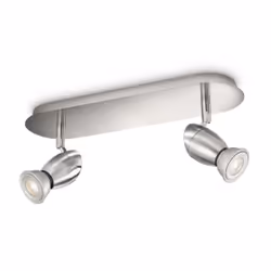 Philips myLiving Spot CHESTNUT LED, chrome mat, Spot d'éclairage de surface, GU10, 2 ampoule(s), LED, 2700 K, Chrome