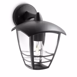 Philips myGarden Applique murale, Éclairage mural extérieur, Noir, Aluminium, IP44, Jardin, Patio, I