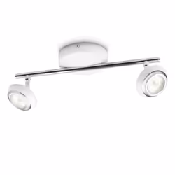Philips myLiving Spot 571723116, Ampoule(s) non remplaçable(s), 2 ampoule(s), LED, 2700 K, Blanc