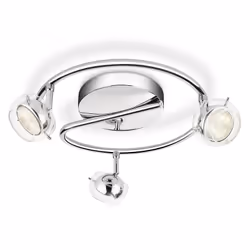 Philips myLiving Spot 532291116, Ampoule(s) non remplaçable(s), 3 ampoule(s), LED, 2700 K, 220-240 V, Chrome