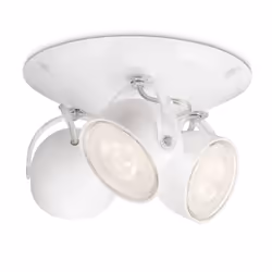 Philips myLiving Spot, Spot d'éclairage de surface, Ampoule(s) non remplaçable(s), 3 ampoule(s), LED, 2700 K, Blanc