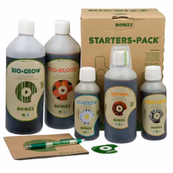 Starters Pack de Biobizz Biobizz vous propose ce Starters Pack , composé d'un kit d'engrais 100% organique. Ce kit d'engrais  ...