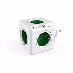 Allocacoc PowerCube Original, Intérieure, Type F, Type F (CEE 7/4), Vert, Blanc, Universel, 5 sortie(s) CA
