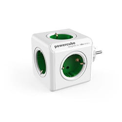 Allocacoc PowerCube Original multiprise 5 sortie(s) CA Intérieure Vert, Blanc