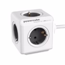 Allocacoc 1306GY/DEEXPC, 1,5 m, Type F, Gris, Blanc, 5 sortie(s) CA, 230 V, 449 g